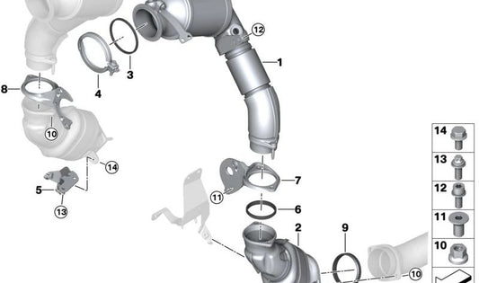 Scheda per BMW 5 F90N Series, G90, 7 G70, serie 8 F91, F92, F93, X5 F95, G05N, X6 F96, G06N, X7 G07N, XM G09 (OEM 18309504710). BMW originale.
