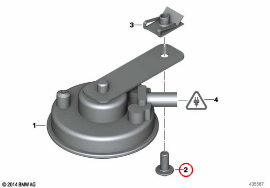 M8X16 VITE esagonale OEM 61338382855 per BMW CE 02, G 310 GS, G 310 R. Motorcycles BMW originali BMW.