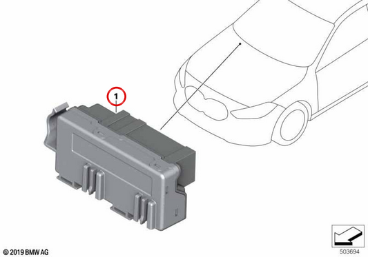 Lin OEM -Verteilungsmodul 6135A323C8 für BMW F40, F44. Original BMW.