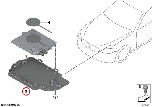 COPER CAM CPM OEM 61356832921 per BMW G30, G31, G38. BMW originale.