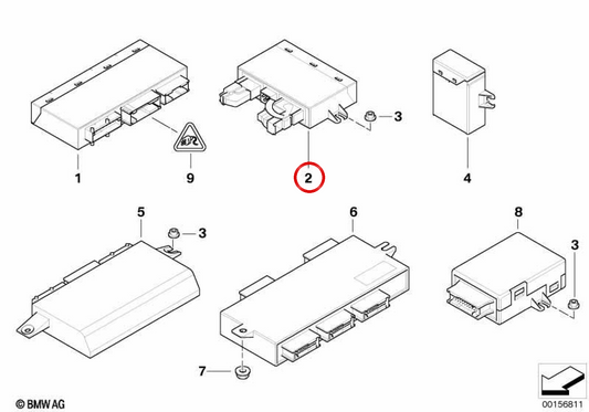 OEM Electric Capota Module 61356902021 for BMW E52 (Z8). Original BMW.