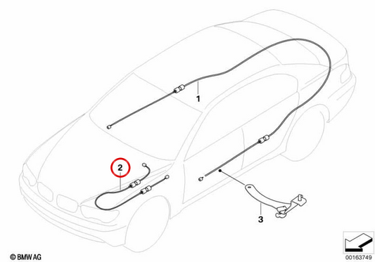 Cablaggio per il sistema di estinzione antincendio nel motore OEM 61356928584 per BMW E46 M3. BMW originale.