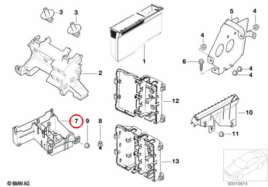 Unità di controllo OEM 61358362895 per BMW E39. BMW originale BMW.