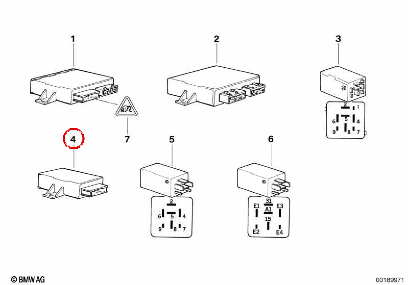 OEMPARABRISAS Windshield Control Module 61358366366 for BMW E36. Original BMW.