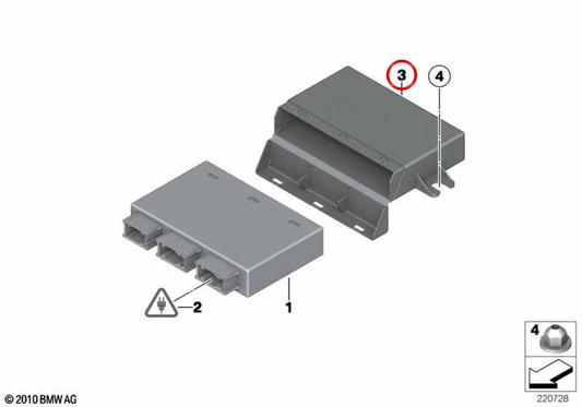 Support du mécanisme de commande PDC OEM 61359159039 pour MINI Countryman R60, Paceman R61… et plus. Original MINI