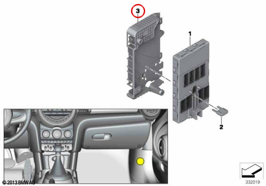OEM BDC -Unterstützung 61359306899 für BMW F52, F45, F46, F48, F49, F39 und Mini F55, F56, F57, F54, F60. Original BMW und Mini.