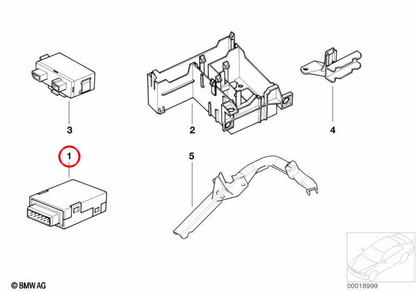 EWS II IMSYPHILIZZER MODULO OEM 61359395664 per BMW E36, E39, E38. BMW originale.