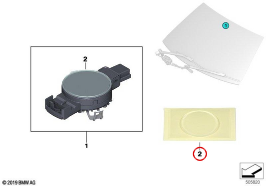 Placa adesiva do sensor de chuva OEM 61359856157 para BMW F20, F21, F40, F52, F70, F22, F23, F44, F45, F46, F87, G42, U06, G87, F30, F31, F34, F35, F80, G20, G21, G28, G80, G81, F32, F33, F36, F82, F83, G22, G23, G26, G82, G83, F07, F10, F11, F18, F90