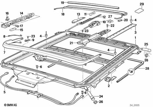 Pince BMW E31 (OEM 54128108209). BMW d'origine.