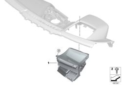 Head-Up Display OEM 62306845411 para BMW Serie 8 G16 Gran Coupé, F93 M8 Gran Coupé... y más. Original BMW.