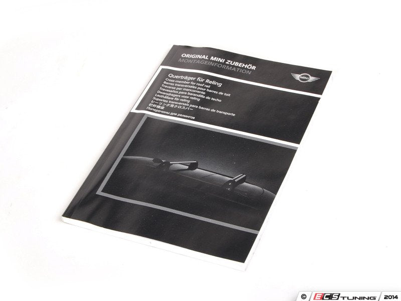 Soporte de techo para barandillas OEM 82712327916 para MINI F56, F56 LCI, F56 BEV, F56 BEV LCI, F66. Original MINI.