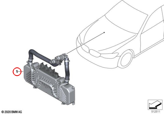 Power Control Module (PCU) OEM 61425A45C10 for BMW G20, G21, G22, G23, G26. Original BMW.