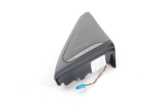 Tapa interior triángulo espejo derecho OEM 51417348980 para BMW F01, F01N, F02, F02N. Compatible con sistema de sonido harman/kardon. Original BMW.