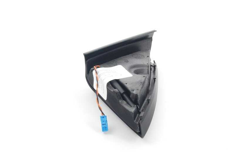 Tapa interior triángulo espejo derecho OEM 51417348980 para BMW F01, F01N, F02, F02N. Compatible con sistema de sonido harman/kardon. Original BMW.