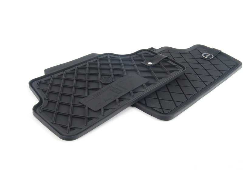 Alfombrillas todo tiempo traseras Essential Black OEM 51472354164 para MINI F56, F56 BEV, F56 LCI, F66. Original MINI.