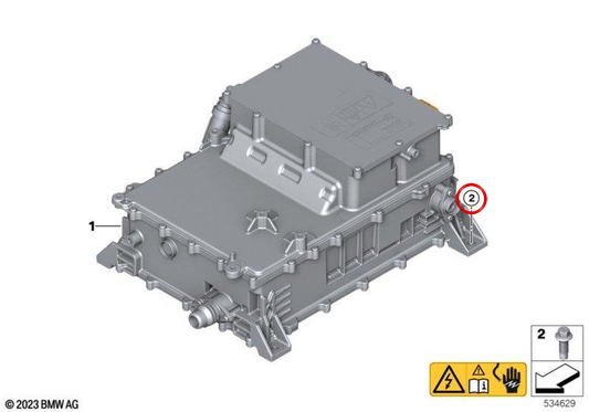Vis hexagonale OEM 61445A725C8 pour MINI Cooper J01, Aceman J05... et plus encore. MINI d'origine.