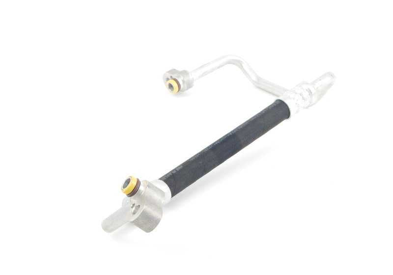 Tubo ad alta pressione dal compressore al condensatore OEM 64536910804 per BMW E60 ed E61. BMW originale.