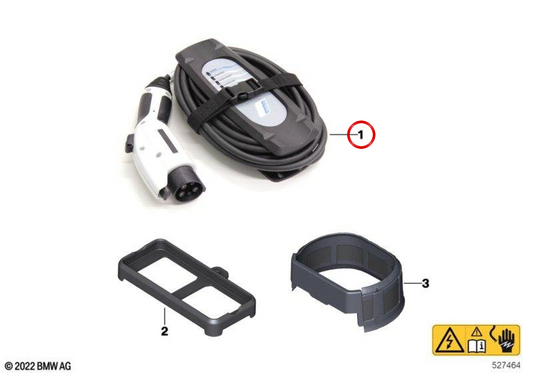 Mode 2 load cable (Standardlakabel) OEM 61446818623 for BMW F45, F30, G20, G26, G30, G11, G12, F48, F39, G01, F15, G05, I3 (I01), I8 (I12, I15) and Mini F60. Original BMW and Mini.