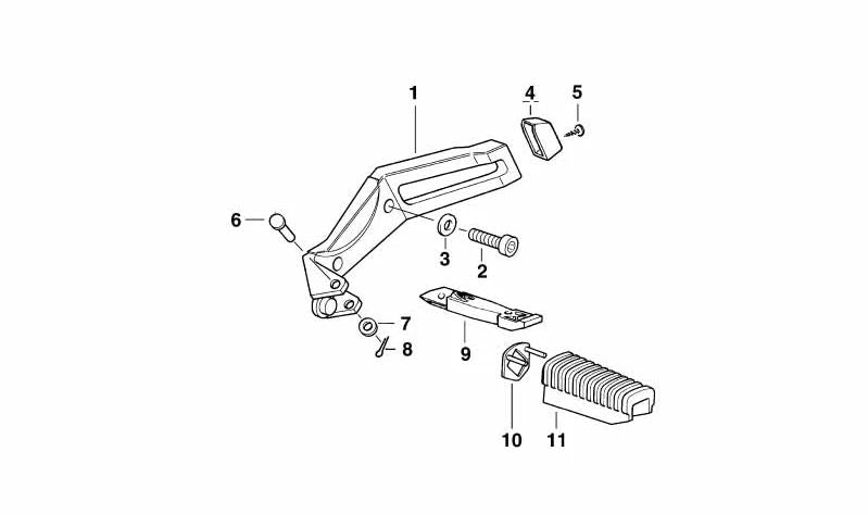 OEM Bolt 07119900585 para motocicletas BMW R1100GS, R1100R, R850GS, R850R. BMW Motorrad original.