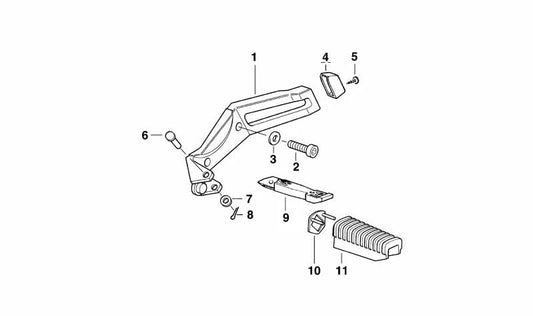 Perno OEM 07119900585 para motos BMW R1100GS, R1100R, R850GS, R850R. Original BMW Motorrad.