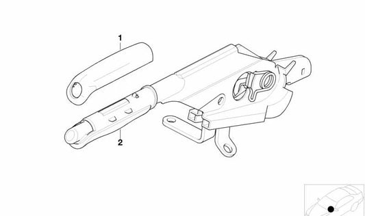 OEM Handbrake Lever 34417902388 for BMW E46. Genuine BMW.