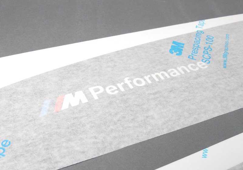 Pegatina M PERFORMANCE para taloneras, izquierda / derecha M Performance para BMW F3x. Original BMW