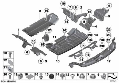 BMW Closing Plug 5 F07, F07N (OEM 51497224833). BMW originale