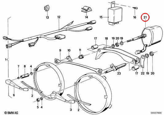 Omparabrisas Cense OM 61601373055 für BMW E24. Original BMW.