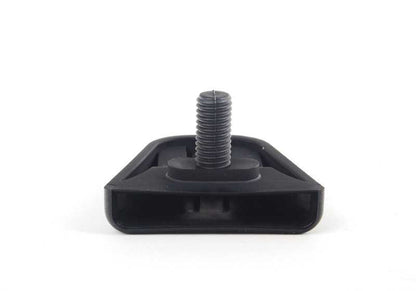 Tapa embellecedora de enganche cinturón OEM 51468208863 para BMW F20, F22, F30, F34, F35, F80, E90, E60, F10, F06, F93, G16, F87, F82, E39. Color negro. Original BMW.