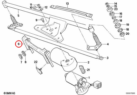 Spacer OEM 61611371921 per BMW E24. BMW originale.