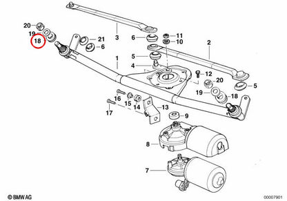 Anello BMW per BMW E36, E34, E32 (OEM 61611374257). BMW originale.