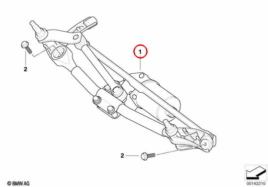 Komplettes System von Windschutzscheiben -Windschutzscheiben -OEM 61617161710 für BMW E90, E91, E92, E93. Original BMW.