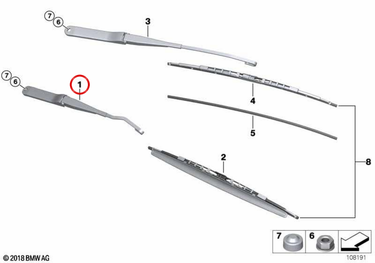 Windshield Windshield Windshield OM 61617198673 for BMW E85 and E86. Original BMW.