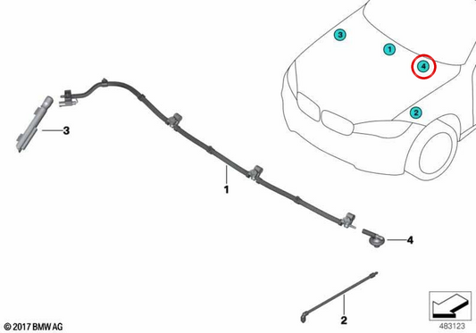 Balai d'essuie-glace avant OEM 61667404885 pour MINI F56, F55, F57... et plus encore. MINI d'origine.