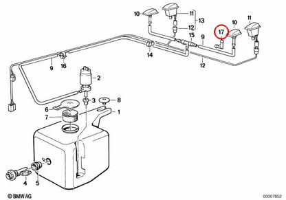 Parabrezza parabrezza OEM 6168374371 per BMW E81, E82, E87, E88, E30, E36, E46, E91, E63, E64, E65, E66, E83, E53, E85, E86. BMW originale.