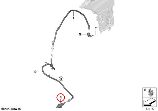 OMPARABRISAS UMPIANCE TOBERA 61669851357 für BMW G60, G61, G68, G90, G45. Original BMW.