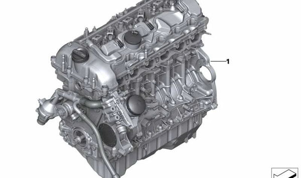 Motor completo OEM 11002433194 para BMW F87, F80, F82, F83. Original BMW.