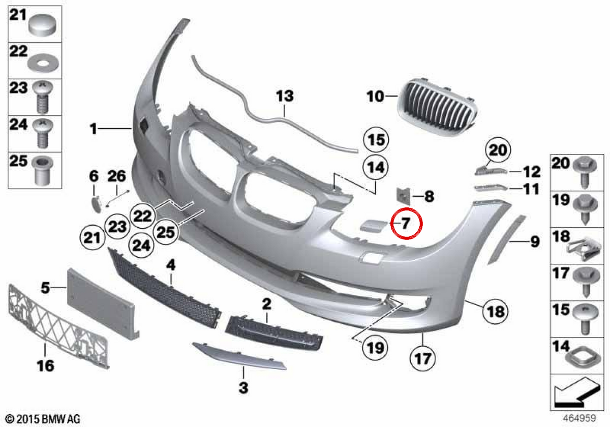 RIGHT PRINTED MOLED OEM 61677253396 FOR BMW E92, E93. Original BMW.