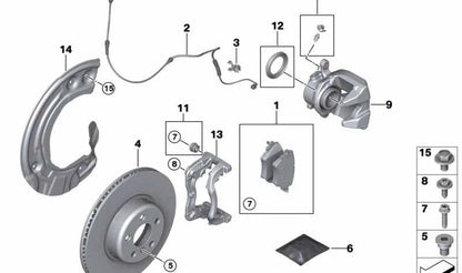 Guardabarros izquierdo OEM 34106870529 para BMW G01, G08, G02. Original BMW.