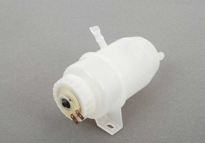 Depósito de líquido de frenos OEM 34321120482 para BMW E12, E23 y E24. Compatible con modelos como 528i, 535i, 628CSi, 633CSi, 635CSi. Recambio original BMW.