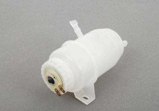 Depósito de líquido de frenos OEM 34321120482 para BMW E12, E23 y E24. Compatible con modelos como 528i, 535i, 628CSi, 633CSi, 635CSi. Recambio original BMW.