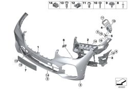 Vorderhalter für BMW G05, G18 (OEM 51118069224). Original BMW.