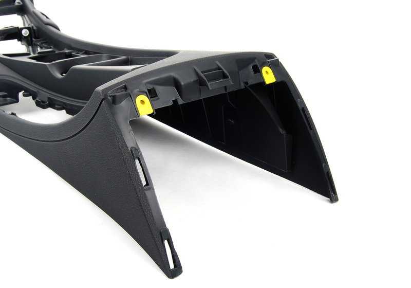 Consola central con portavasos OEM 51169169507 para BMW E81, E82, E87, E88. Compatible con versiones 116d, 116i, 118d, 118i. Color negro. Pieza original BMW.