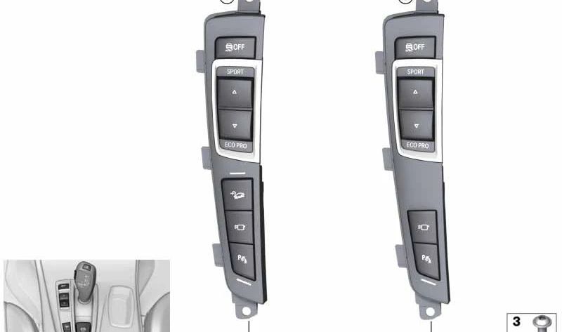 Unidad de mandos consola central OEM 61319308295 para BMW X3 F25 y X4 F26. Compatible con todos los motores y versiones de producción desde 2010 hasta 2017. Pieza original BMW.