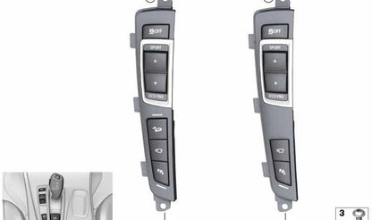 Unidad de mandos consola central OEM 61319308295 para BMW X3 F25 y X4 F26. Compatible con todos los motores y versiones de producción desde 2010 hasta 2017. Pieza original BMW.