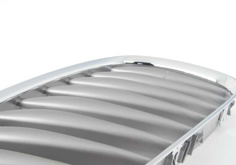 Rejilla decorativa derecha OEM 51117117758 para BMW Z4 E85 (todos los modelos 2.0i, 2.2i, 2.5i con cambio manual y automático). Original BMW.