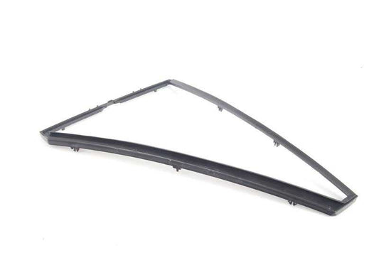Left side fixed glass bracket for BMW X5 E53 (OEM 51348402575). Original BMW.