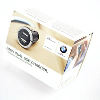 Chargeur double USB OEM 65412458285 pour BMW E81, F20, E46, F30, G20... et plus encore. Véritable BMW.