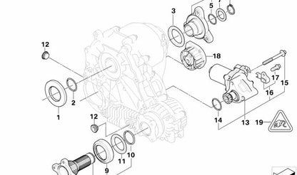 Junta tórica (O-Ring) OEM 27107548348 para BMW E90, E91, E92, E60, E61. Compatible con varias motorizaciones y versiones xDrive. Pieza original BMW para sistema de transmisión y tracción.