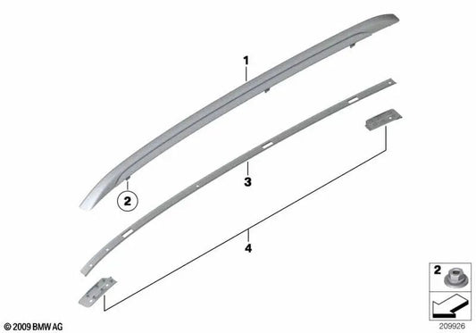 Dachreling direita para BMW E84 (OEM 51132990984). BMW original